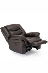 More4Homes Seattle Electric Automatic Recliner Home Lounge Bonded Leather Chair in Brown - thumbnail 4