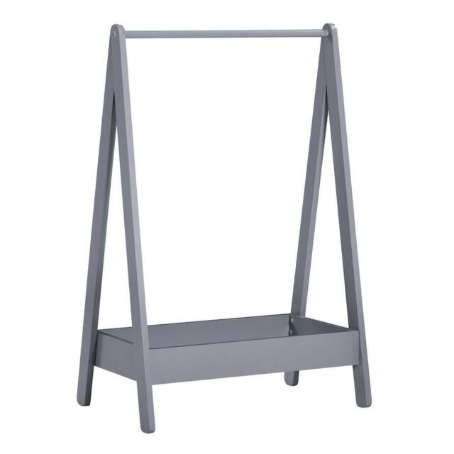 Kelvenix Grey Portable Coloured Pine Clothes Rail Rack - image 1