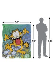 Garfield Goofy Face Silky Touch Super Soft Throw Blanket 152 X 127 cm in White - thumbnail 5