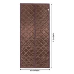 Nordara 38x84in Thermal Waterproof Door Curtain in Brown - thumbnail 2