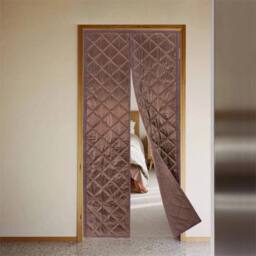 Nordara 38x84in Thermal Waterproof Door Curtain in Brown - thumbnail 4
