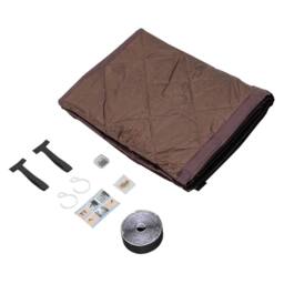 Nordara 38x84in Thermal Waterproof Door Curtain in Brown - thumbnail 3
