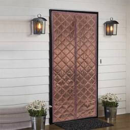Nordara 38x84in Thermal Waterproof Door Curtain in Brown - thumbnail 5