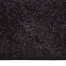 Berkfield Home Rug Washable Anthracite 400x300 cm Anti Slip in Black - Size: 100 cm diameter - thumbnail 6