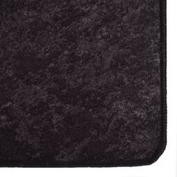 Berkfield Home Rug Washable Anthracite 400x300 cm Anti Slip in Black - Size: 100 cm diameter - thumbnail 3