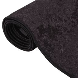 Berkfield Home Rug Washable Anthracite 400x300 cm Anti Slip in Black - Size: 100 cm diameter - thumbnail 5