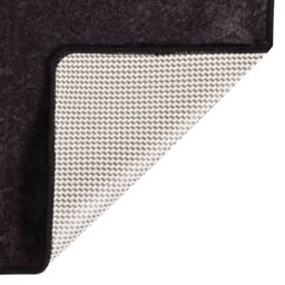 Berkfield Home Rug Washable Anthracite 400x300 cm Anti Slip in Black - Size: 100 cm diameter - thumbnail 4