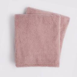 OHS Large Teddy Fleece Throw Blanket in Light Pink - Size: 200 cm x 240 cm - thumbnail 3