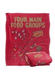 Warner Brothers Elf Four Food Groups 152x127 cm Silky Touch Super Soft Throw Blanket in White - thumbnail 2