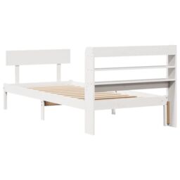 Berkfield Home Bed Frame without Mattress White 100x200 cm Solid Wood Pine - thumbnail 6
