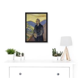 Artery8 Edvard Munch Friederich Nietzsche Painting A4 Artwork Framed Wall Art Print in Black - thumbnail 2