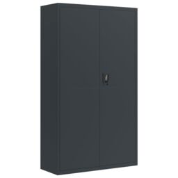 Berkfield Home File Cabinet Anthracite 105x40x180 cm Steel in Black - Size: 105 x 40 x 180 cm - thumbnail 2