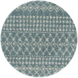THE RUGS Soft Moroccan Diamond Shaggy Rugs & Runner Duck Egg Blue Living Room - Size: 60 cm x 110 cm - thumbnail 5