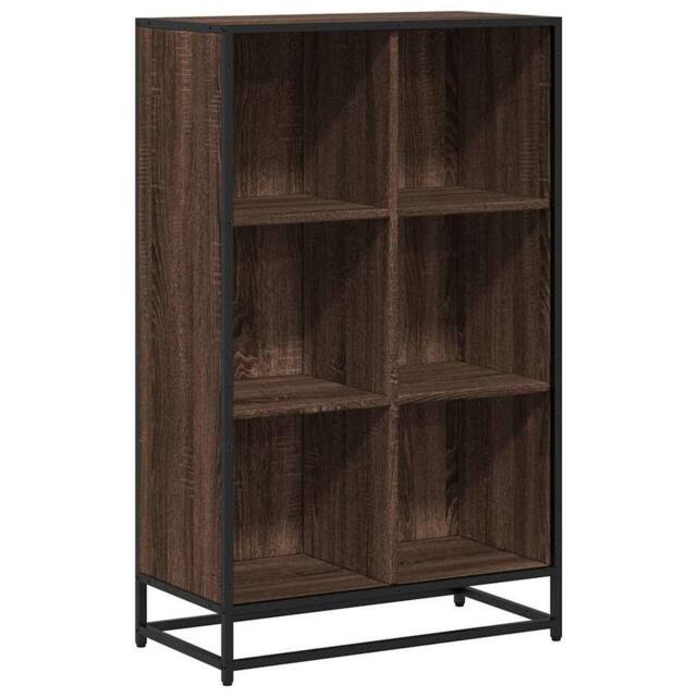 Berkfield Home Book Cabinet Brown Oak 65.5x33x107.5 cm Engineered Wood - image 1