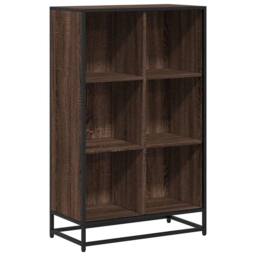 Berkfield Home Book Cabinet Brown Oak 65.5x33x107.5 cm Engineered Wood - thumbnail 1