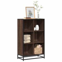 Berkfield Home Book Cabinet Brown Oak 65.5x33x107.5 cm Engineered Wood - thumbnail 2