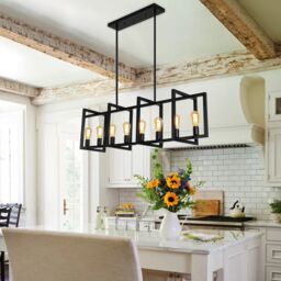 Garwarm Barbara 8 - Light Black Kitchen Island Pendant - thumbnail 3