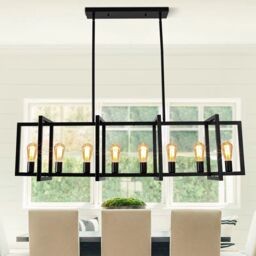 Garwarm Barbara 8 - Light Black Kitchen Island Pendant - thumbnail 1