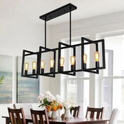 Garwarm Barbara 8 - Light Black Kitchen Island Pendant - thumbnail 2