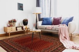 RugsX Wool Polonia Rug in Red - Size: 170 cm x 235 cm - thumbnail 4