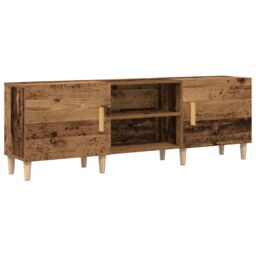 Berkfield Home TV Cabinet Old Wood 150x30x50 cm Engineered Wood in Brown - Size: 150 x 30 x 50 cm - thumbnail 2