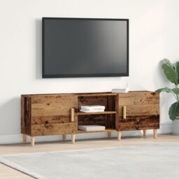 Berkfield Home TV Cabinet Old Wood 150x30x50 cm Engineered Wood in Brown - Size: 150 x 30 x 50 cm - thumbnail 1
