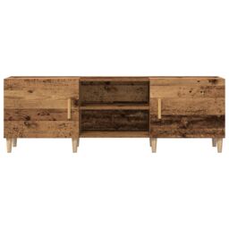 Berkfield Home TV Cabinet Old Wood 150x30x50 cm Engineered Wood in Brown - Size: 150 x 30 x 50 cm - thumbnail 7