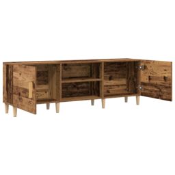 Berkfield Home TV Cabinet Old Wood 150x30x50 cm Engineered Wood in Brown - Size: 150 x 30 x 50 cm - thumbnail 5