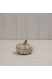 KDMD Beige Soft-toned Mottle Ceramic Pumpkin Decoration - thumbnail 2