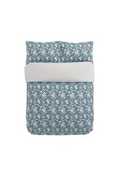 V & A 'Daffodil Dreams' Cotton Duvet Cover Set in Blue - Size: Double - thumbnail 3