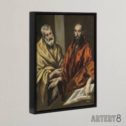 "Artery8 Portrait of Saint Peter & Saint Paul El Greco Framed Canvas Wall Art - Size: W12"" x H16""" - thumbnail 2