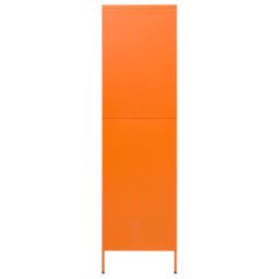 Berkfield Home Wardrobe Orange 90x50x180 cm Steel - Size: 90 x 50 x 180 cm - thumbnail 4