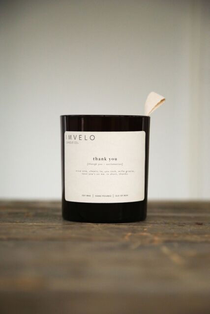 Imvelo Candle Co Definition Candle - Thank You (Coconut + Lime in Amber - image 1