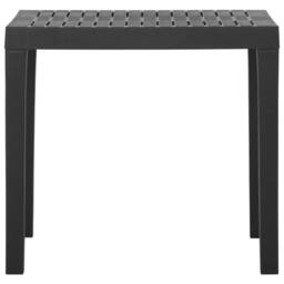 Berkfield Home Garden Table Grey 79x65x72 cm Plastic - Size: 79 x 65 x 72 cm - thumbnail 3
