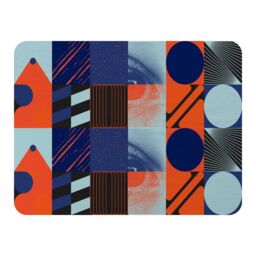 Benjamin Tate Design Deconstructed Postmodern Inspired Artwork Blanket in Natural - Size: 120 cm x 150 cm - thumbnail 1