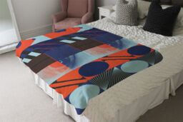 Benjamin Tate Design Deconstructed Postmodern Inspired Artwork Blanket in Natural - Size: 120 cm x 150 cm - thumbnail 3