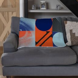 Benjamin Tate Design Deconstructed Postmodern Inspired Artwork Blanket in Natural - Size: 120 cm x 150 cm - thumbnail 2