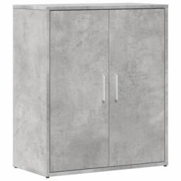 Berkfield Home Sideboards 2 pcs Concrete Grey 60x31x70 cm Engineered Wood - Size: 60 x 31 x 70 cm - thumbnail 4