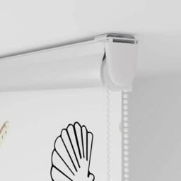 Berkfield Home Shower Roller Blind with Cassette 140x240 cm Fabric Width 136 cm in White - thumbnail 9