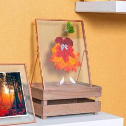 "Havendro 2x Standing Metal Photo Frames Table Desk 8x10"" Rose Gold" - thumbnail 4