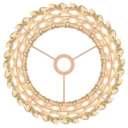 Berkfield Home Lamp Shade √ò23x28 cm Wicker in Natural - Size: 23x28 cm - thumbnail 8