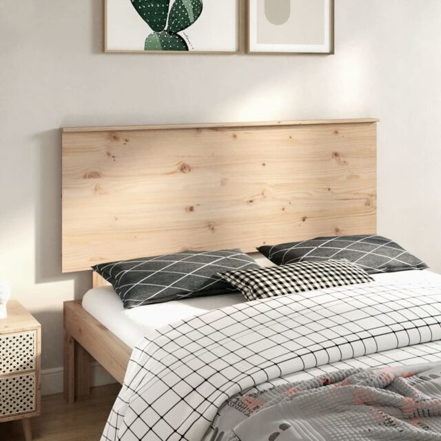 Berkfield Home Bed Headboard 154x6x82.5 cm Solid Wood Pine in Brown - image 1