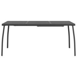 Berkfield Home Garden Table Anthracite 165x80x72 cm Steel Mesh in Black - Size: 165 x 80 x 72 cm - thumbnail 1