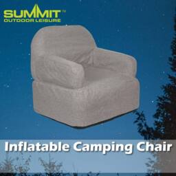 VFM e-Store Inflatable Camping Chair Easy, Durable, Pack Away 89cm x 86cm Grey X 1 - Size: 89 cm x 86 cm - thumbnail 3