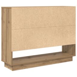 Berkfield Home Sideboard Artisan oak 97 x 29 x 75 cm Engineered wood in Brown - thumbnail 8