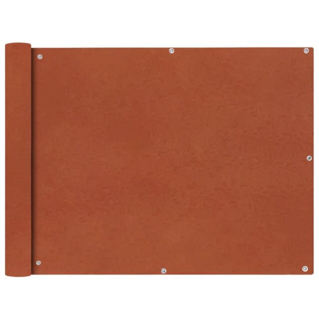 Berkfield Home Balcony Screen Oxford Fabric 90x600 cm Terracotta in Brown - image 1