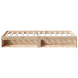 Berkfield Home Day Bed without Mattress 90x200 cm Solid Wood Pine in Natural - thumbnail 6