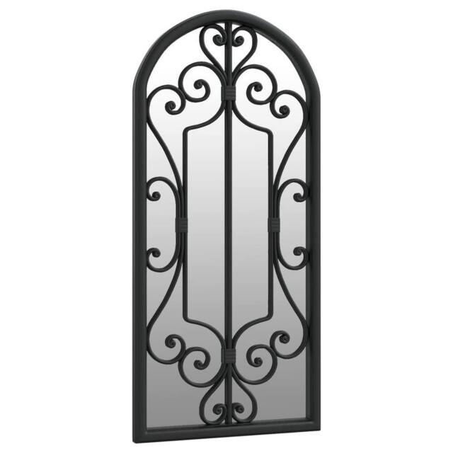 Berkfield Home Mirror Black 100x45 cm Iron for Indoor Use - image 1