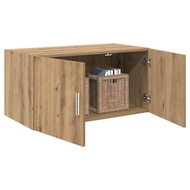 Berkfield Home Wall Cabinet Artisan oak 80 x 42.5 x 40 cm Engineered wood in Tan - image 1