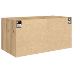 Berkfield Home Wall Cabinet Artisan oak 80 x 42.5 x 40 cm Engineered wood in Tan - thumbnail 8
